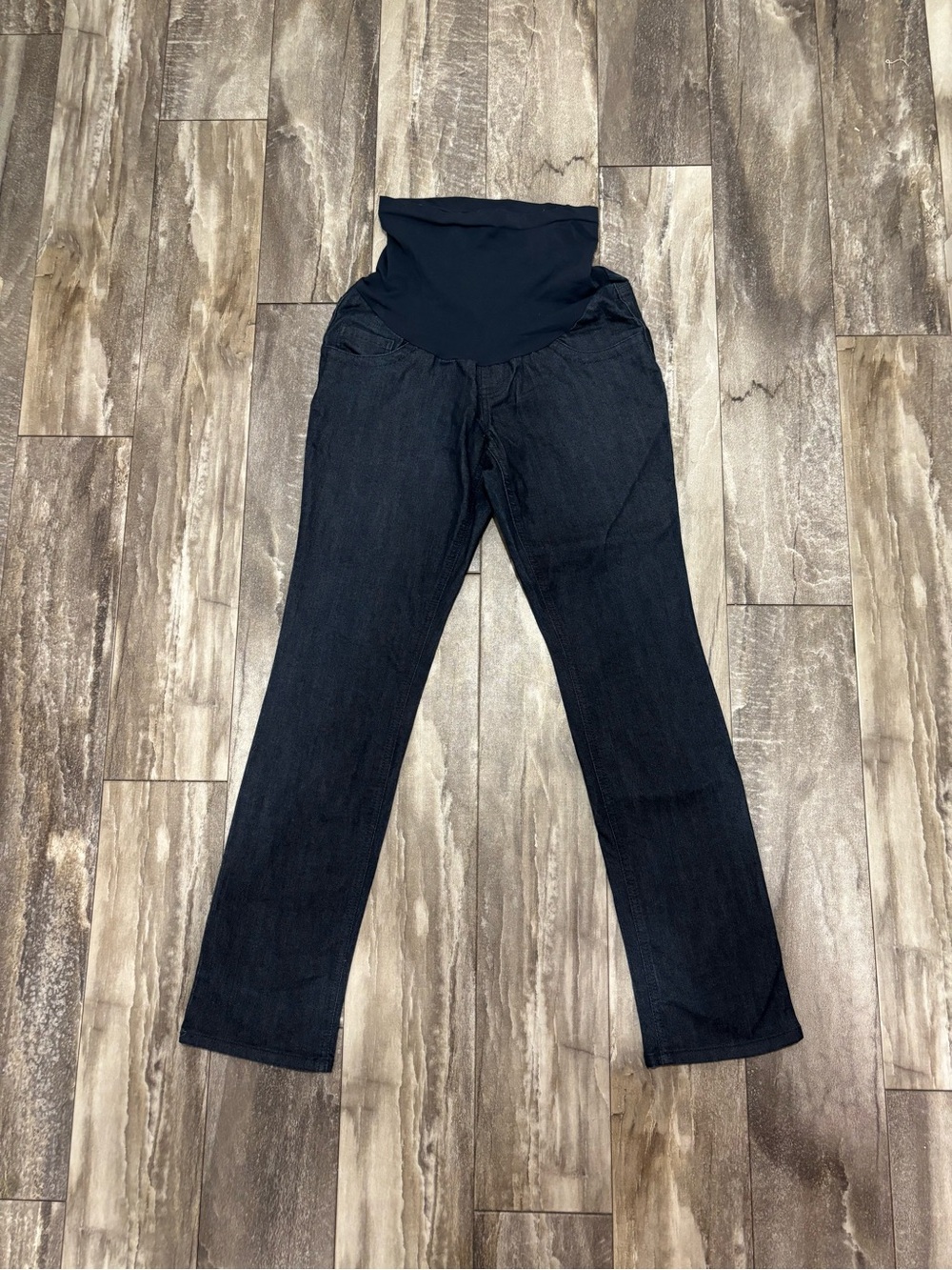 Indigo Blue Maternity Straight Leg Jeans Blue Sz M